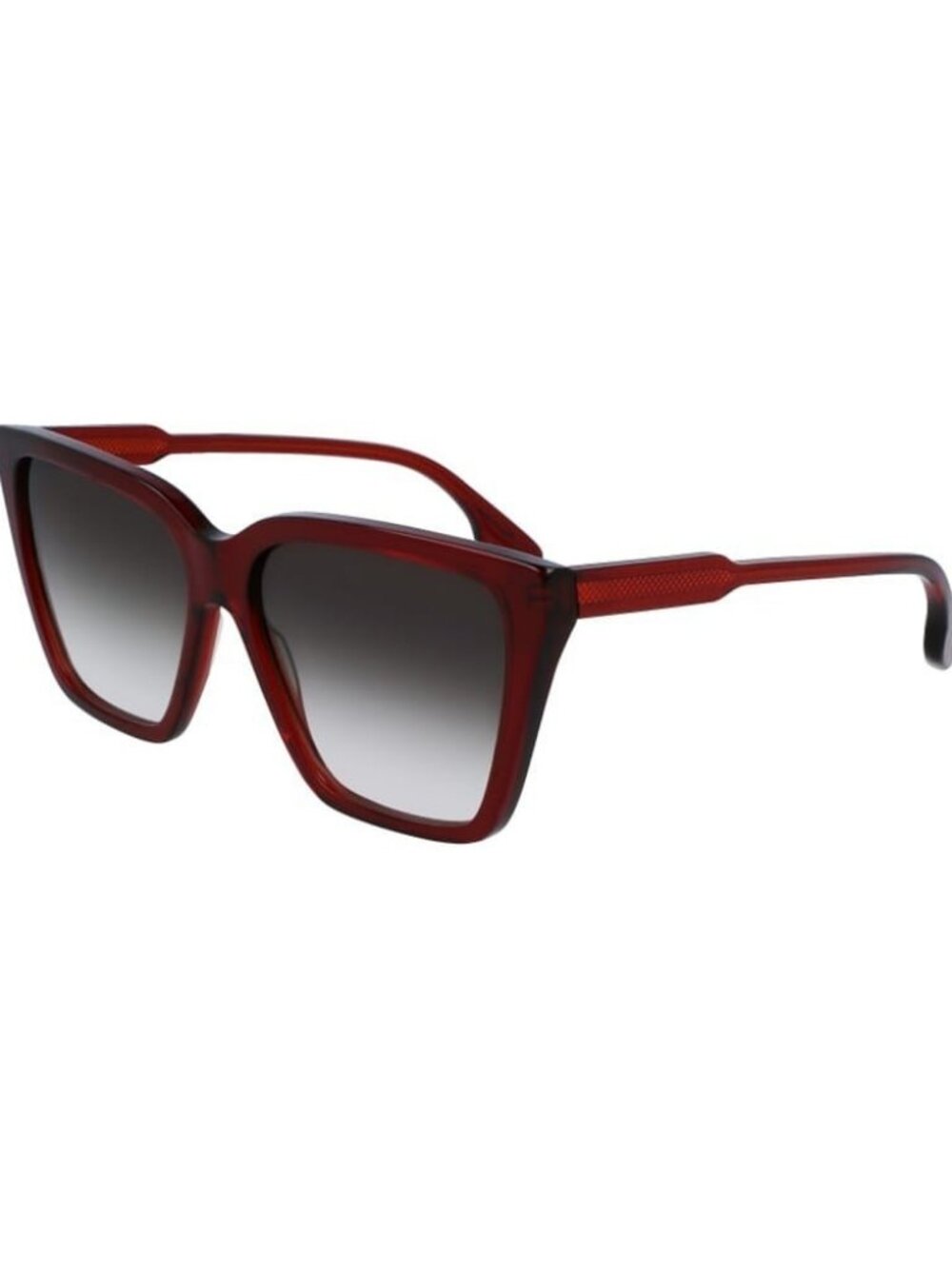 New Authentic Victoria Beckham Womens Red Crystal Square Acetate Sunglasses